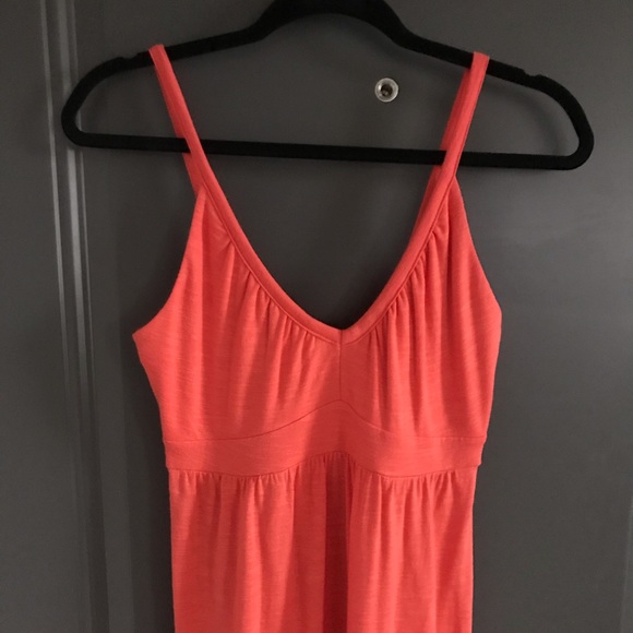 Orange Maxi Tank Top Cotton Dress - Picture 4 of 8